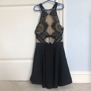 Black and Tan party dress